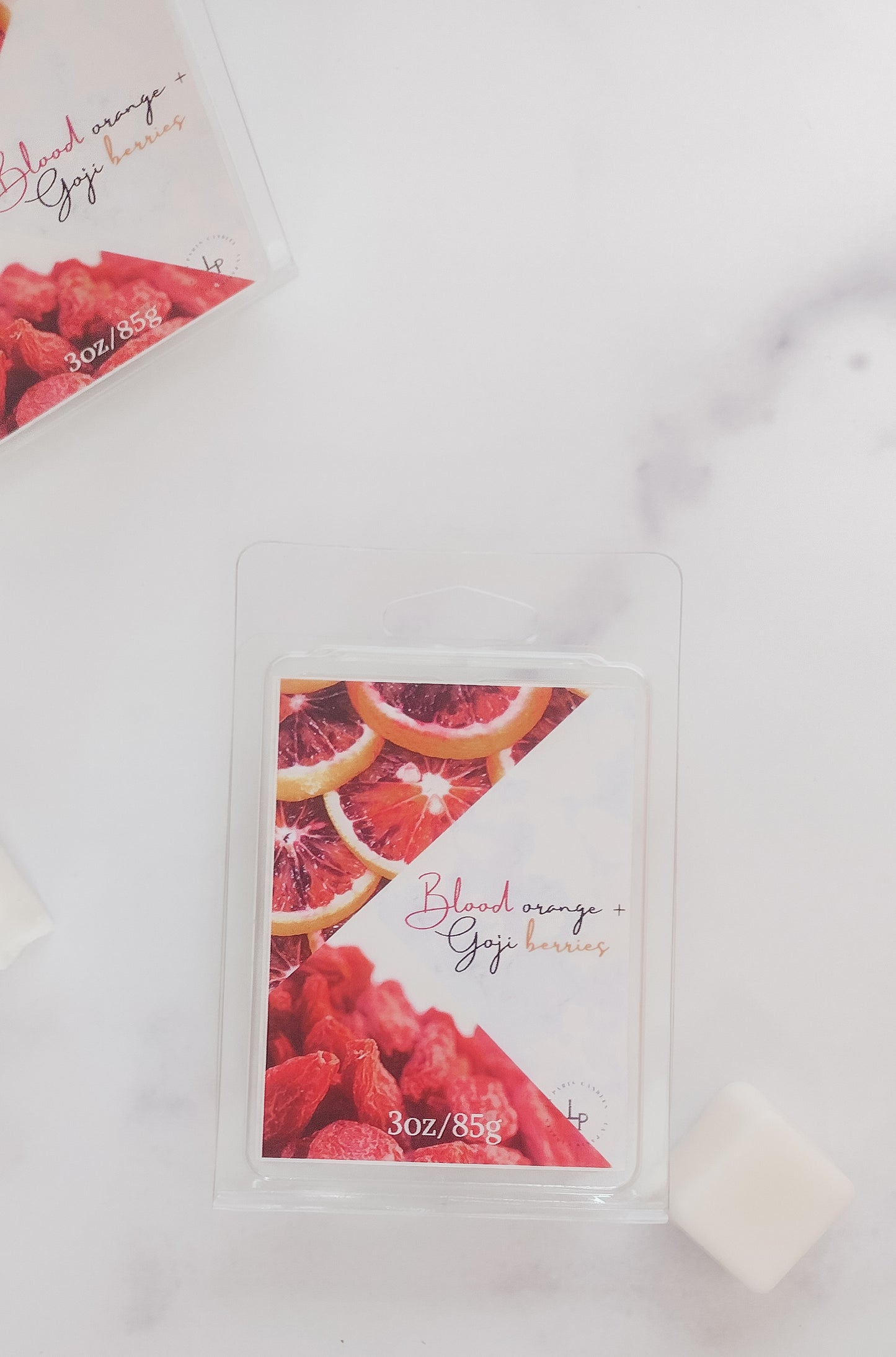 Blood orange + Goji berries melts